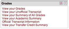 Under Grades, select "Academic Summary."