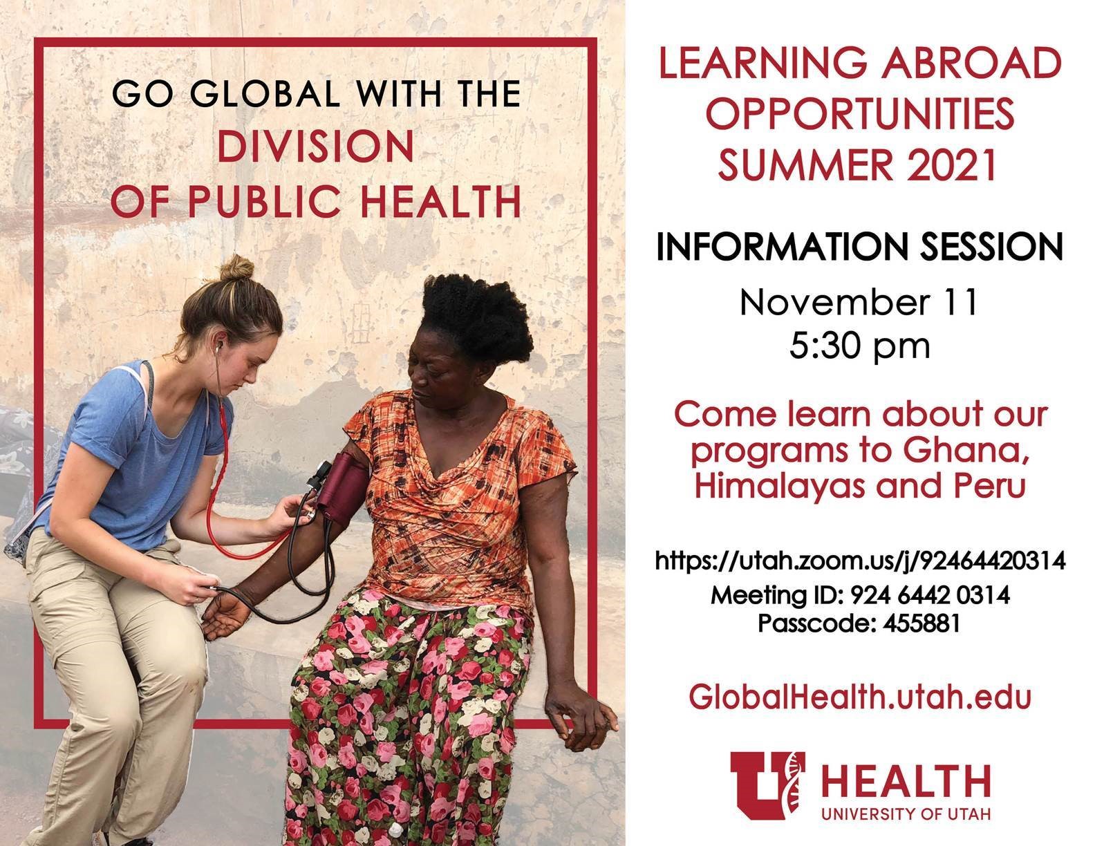 global health info session 