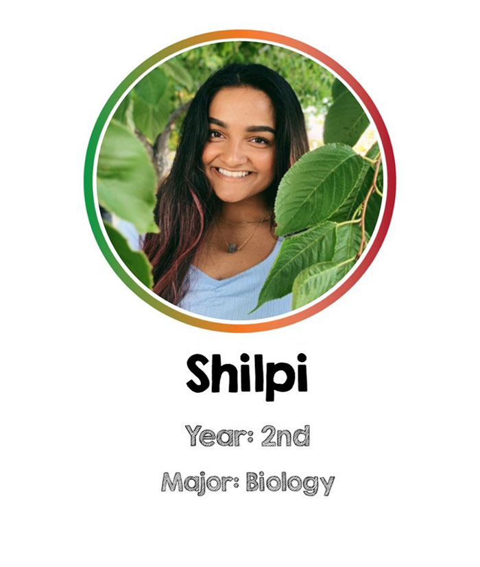 Shilpi, 2nd year student studying Biology